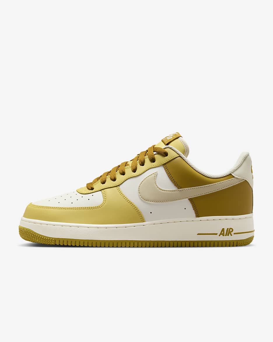 Nike af1 gold best sale